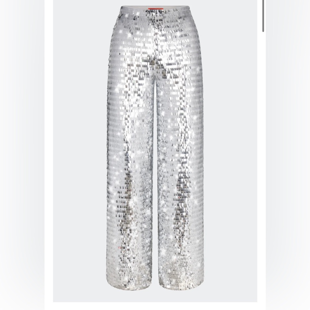 SEQUIN HOLIDAY NYE PANTS IN SILVER 6 JEANS